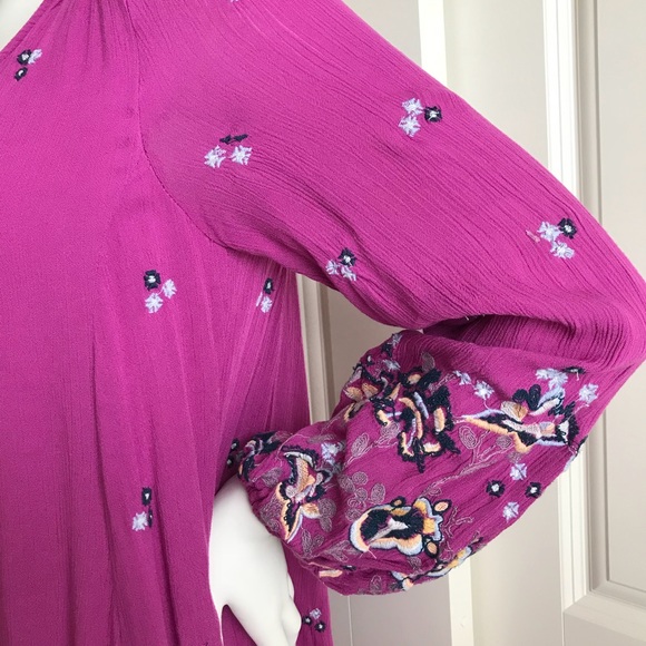 PRICE⬇️ Free People Pink Embroidered Minidress - Picture 8 of 8